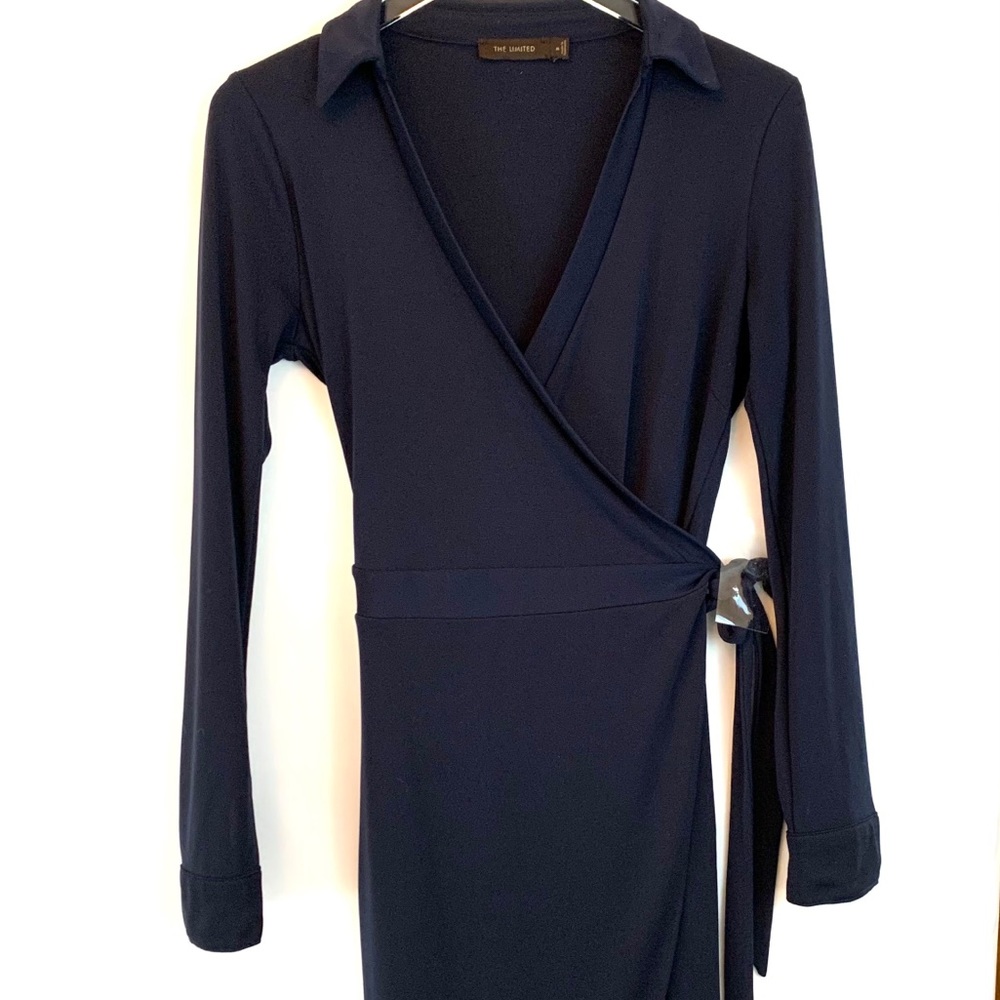 The Limited Ladies Navy Wrap Dress